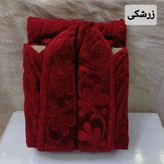 حوله زنانه | حوله مردانه | حوله تن پوش | مارک home text مدل صدفی رنگ زرشکی